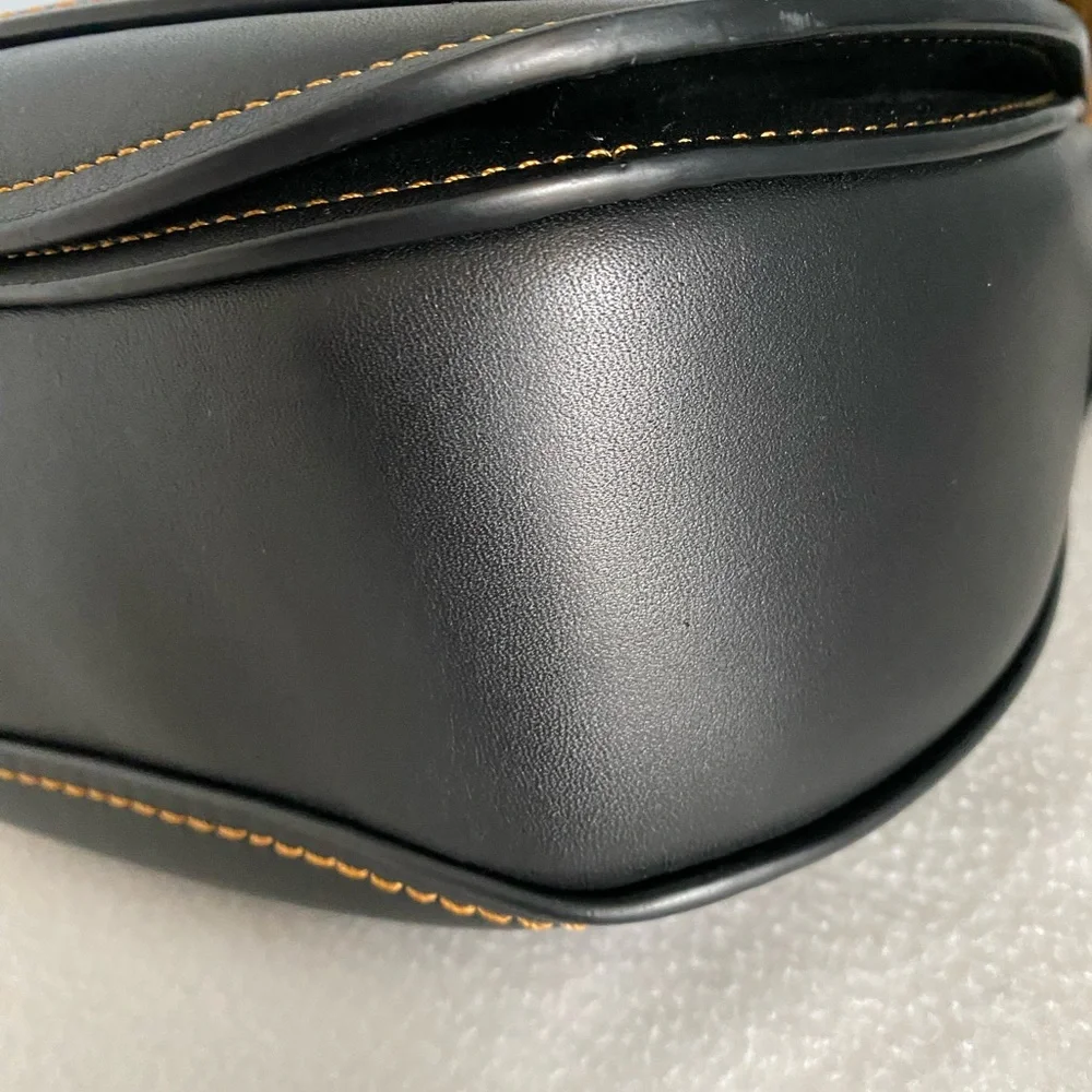 Coach 1941 Saddle Bag with contrasting stitching & matching 1941 Turnlock Wallet - Picture 7 of 16